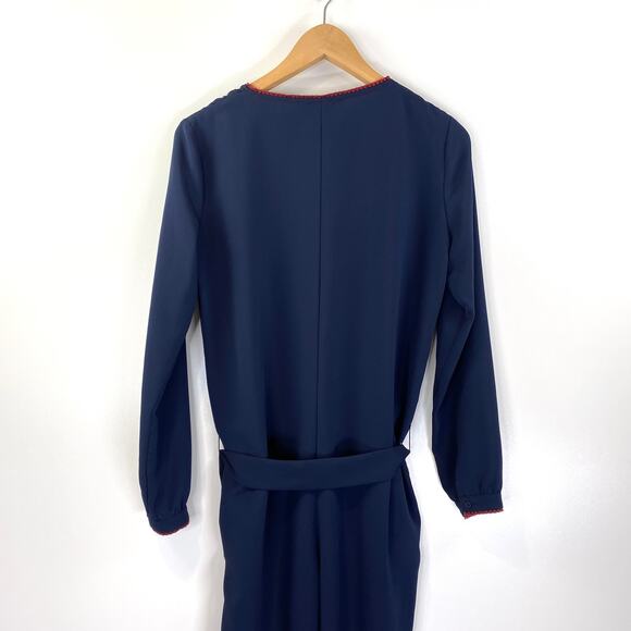 Hatch The Emmauelle Crepe Jumpsuit Maternity Navy Blue - Picture 8 of 9